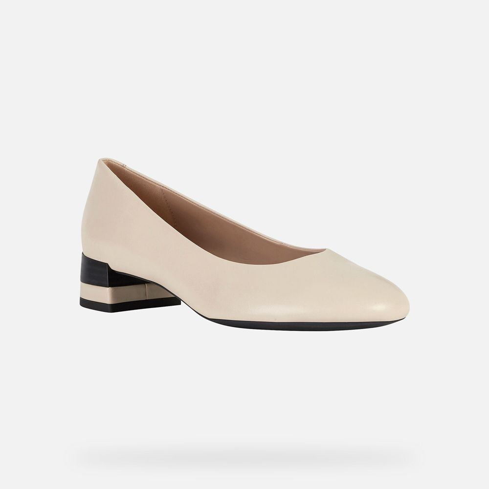 Geox Bayan Stiletto Ayakkabı Bej Rengi - Chloo - ZPA-164230